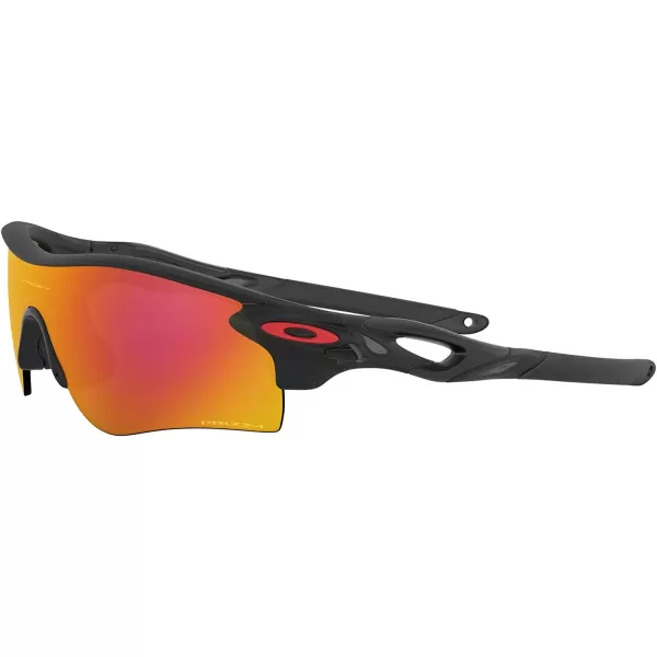imageOakley Mens Oo9206 Radarlock Path Low Bridge Fit Rectangular SunglassesMatte Black InkPrizm Ruby