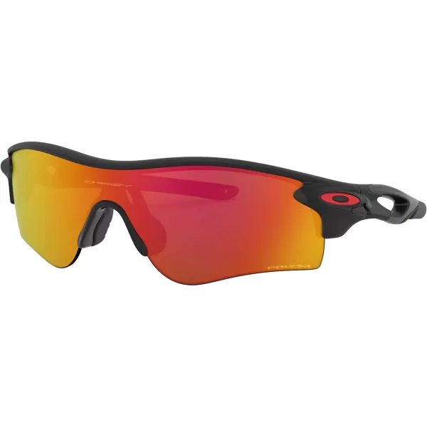 imageOakley Mens Oo9206 Radarlock Path Low Bridge Fit Rectangular SunglassesMatte Black InkPrizm Ruby
