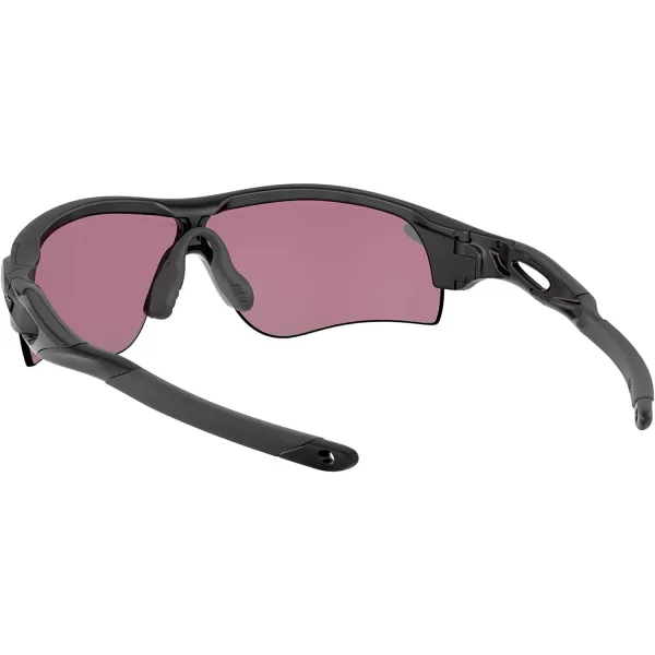 imageOakley Mens Oo9206 Radarlock Path Low Bridge Fit Rectangular SunglassesMatte BlackPrizm Road Black