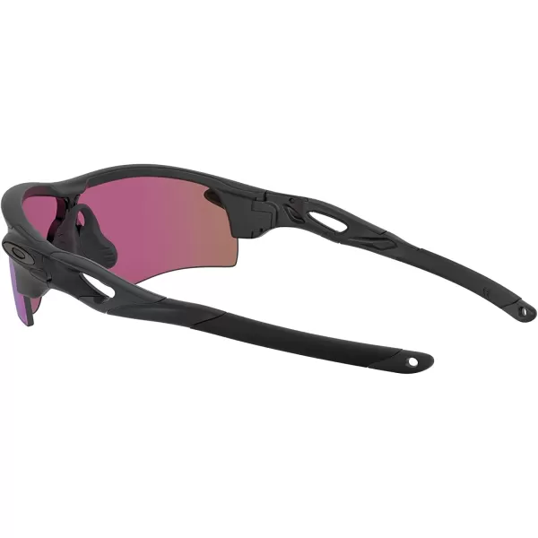 imageOakley Mens Oo9206 Radarlock Path Low Bridge Fit Rectangular SunglassesMatte BlackPrizm Road Jade