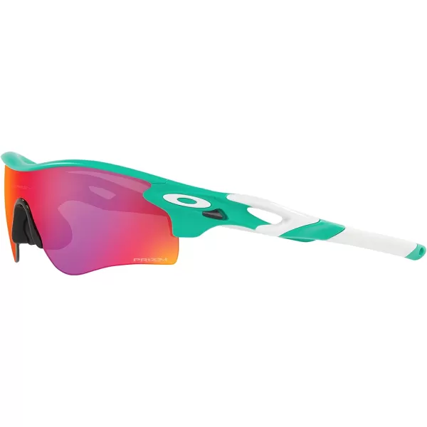 imageOakley Mens Oo9206 Radarlock Path Low Bridge Fit Rectangular SunglassesMatte CelestePrizm Road