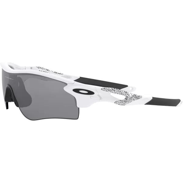 imageOakley Mens Oo9206 Radarlock Path Low Bridge Fit Rectangular SunglassesMatte WhiteSlate Iridium