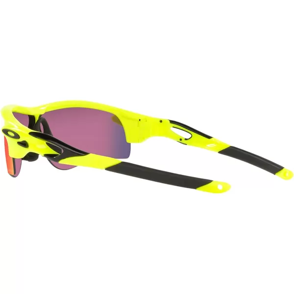 imageOakley Mens Oo9206 Radarlock Path Low Bridge Fit Rectangular SunglassesNeon YellowPrizm Road