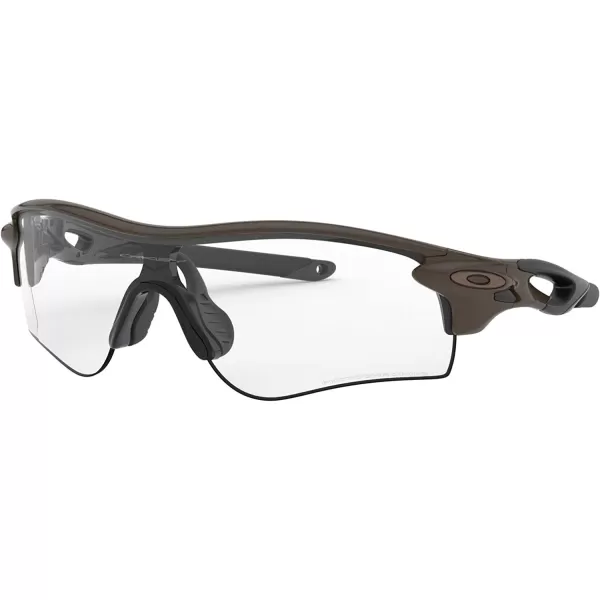 imageOakley Mens Oo9206 Radarlock Path Low Bridge Fit Rectangular SunglassesOliveClear Black Iridium Photochromic