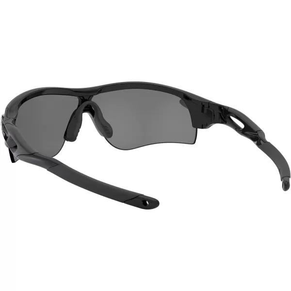 imageOakley Mens Oo9206 Radarlock Path Low Bridge Fit Rectangular SunglassesPolished BlackPrizm Black