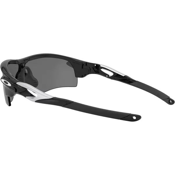 imageOakley Mens Oo9206 Radarlock Path Low Bridge Fit Rectangular SunglassesPolished BlackPrizm Black Polarized
