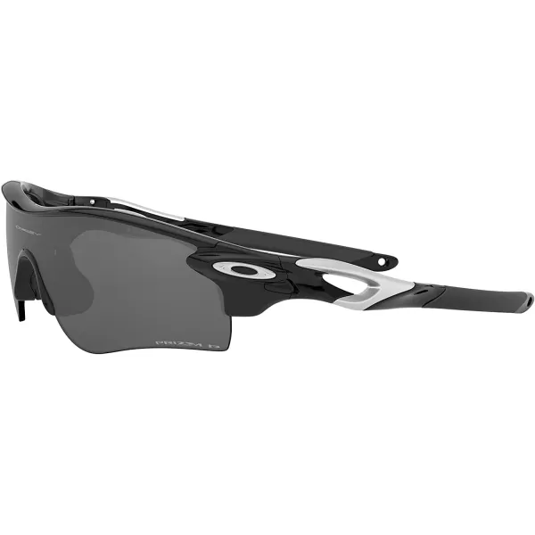 imageOakley Mens Oo9206 Radarlock Path Low Bridge Fit Rectangular SunglassesPolished BlackPrizm Black Polarized