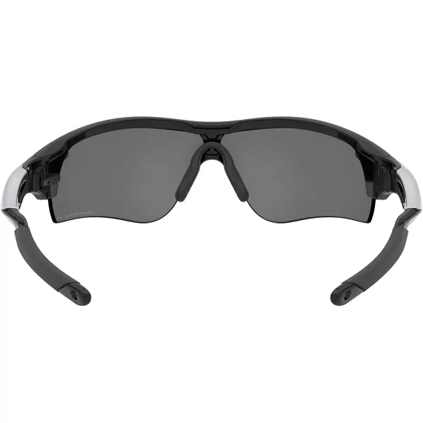 imageOakley Mens Oo9206 Radarlock Path Low Bridge Fit Rectangular SunglassesPolished BlackPrizm Black Polarized