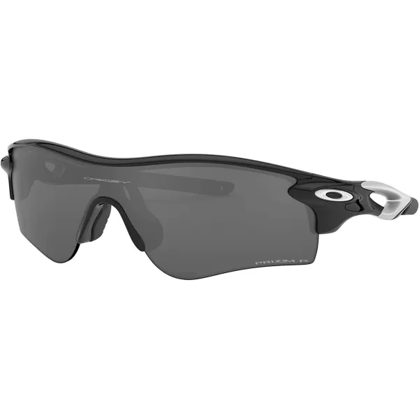 imageOakley Mens Oo9206 Radarlock Path Low Bridge Fit Rectangular SunglassesPolished BlackPrizm Black Polarized