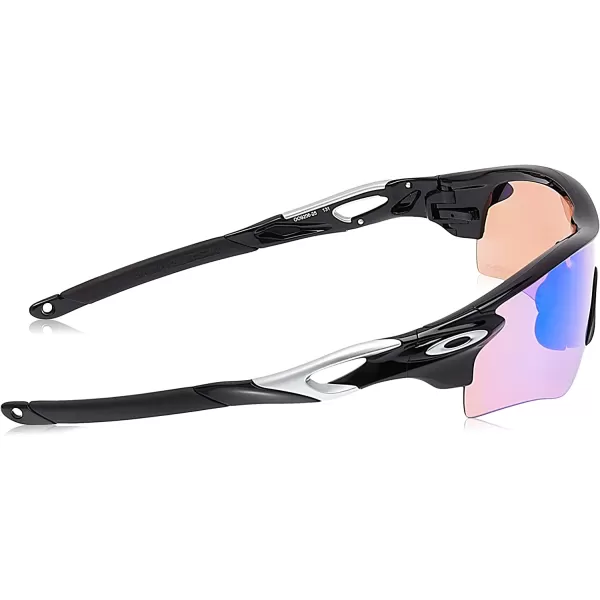 imageOakley Mens Oo9206 Radarlock Path Low Bridge Fit Rectangular SunglassesPolished BlackPrizm Golf