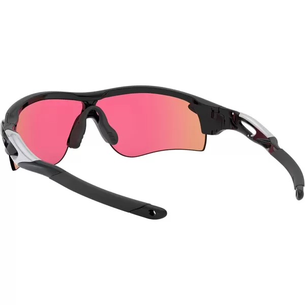 imageOakley Mens Oo9206 Radarlock Path Low Bridge Fit Rectangular SunglassesPolished BlackPrizm Golf