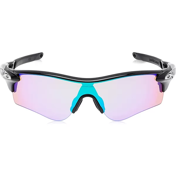 imageOakley Mens Oo9206 Radarlock Path Low Bridge Fit Rectangular SunglassesPolished BlackPrizm Golf