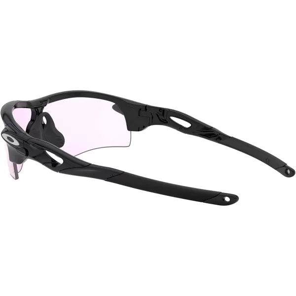 imageOakley Mens Oo9206 Radarlock Path Low Bridge Fit Rectangular SunglassesPolished BlackPrizm Low Light