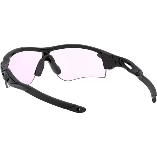 imageOakley Mens Oo9206 Radarlock Path Low Bridge Fit Rectangular SunglassesPolished BlackPrizm Low Light