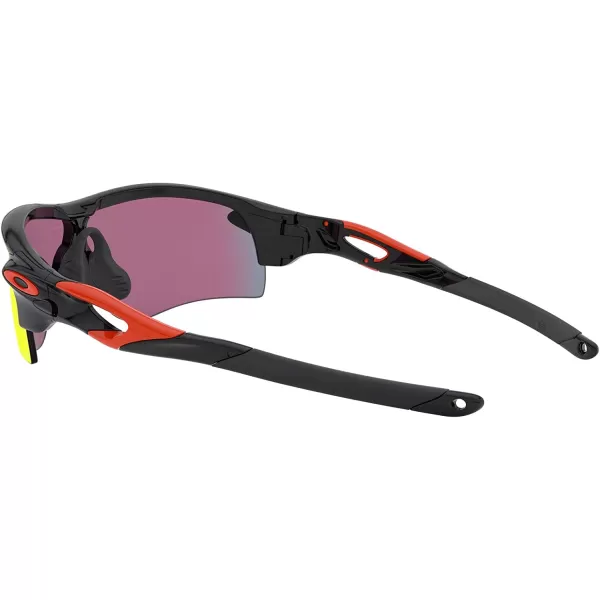 imageOakley Mens Oo9206 Radarlock Path Low Bridge Fit Rectangular SunglassesPolished BlackPrizm Road