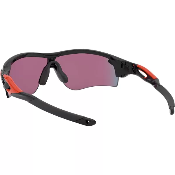 imageOakley Mens Oo9206 Radarlock Path Low Bridge Fit Rectangular SunglassesPolished BlackPrizm Road