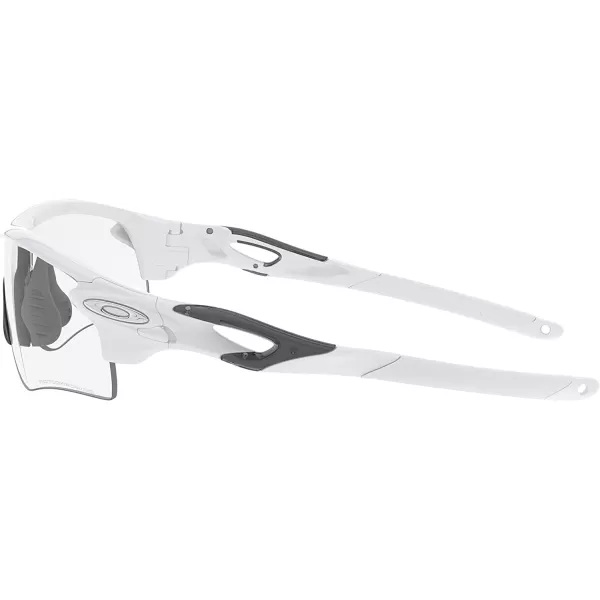 imageOakley Mens Oo9206 Radarlock Path Low Bridge Fit Rectangular SunglassesPolished WhiteClear Black Iridium Photochromic