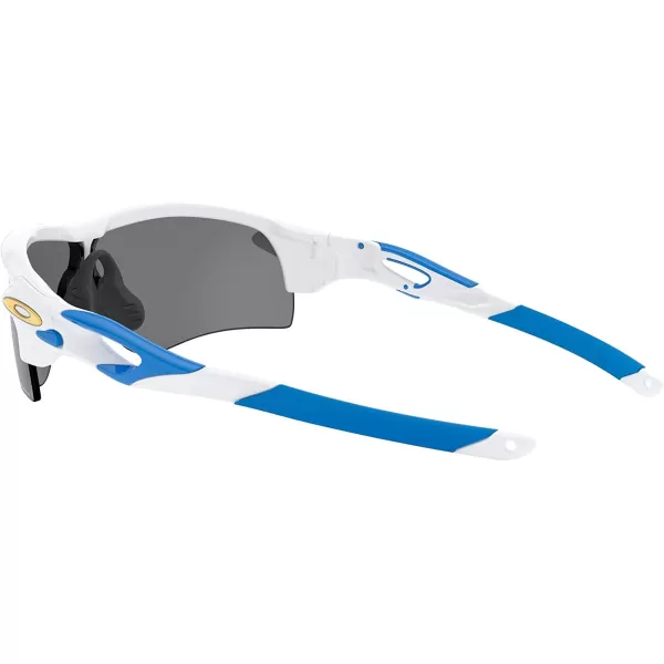 imageOakley Mens Oo9206 Radarlock Path Low Bridge Fit Rectangular SunglassesPolished WhitePrizm Black