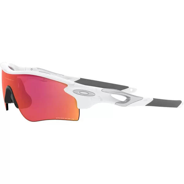 imageOakley Mens Oo9206 Radarlock Path Low Bridge Fit Rectangular SunglassesPolished WhitePrizm Field