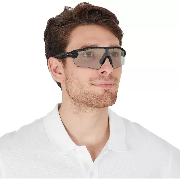 imageOakley Mens Oo9208 Radar Ev Path Rectangular SunglassesMatte BlackClear