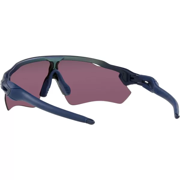 imageOakley Mens Oo9208 Radar Ev Path Rectangular SunglassesMatte Silver on Blue Colorshift FadePrizm Road Black