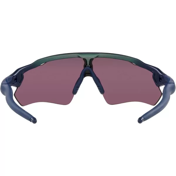 imageOakley Mens Oo9208 Radar Ev Path Rectangular SunglassesMatte Silver on Blue Colorshift FadePrizm Road Black