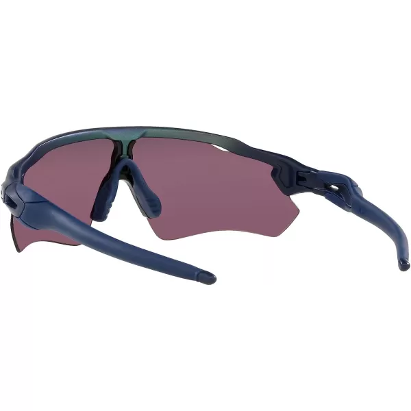 imageOakley Mens Oo9208 Radar Ev Path Rectangular SunglassesMatte Silver on Blue Colorshift FadePrizm Road Black
