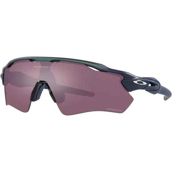 imageOakley Mens Oo9208 Radar Ev Path Rectangular SunglassesMatte Silver on Blue Colorshift FadePrizm Road Black