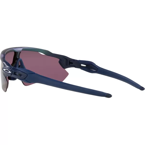 imageOakley Mens Oo9208 Radar Ev Path Rectangular SunglassesMatte Silver on Blue Colorshift FadePrizm Road Black