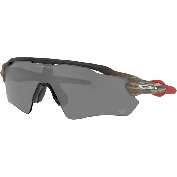 imageOakley Mens Oo9208 Radar Ev Path Rectangular SunglassesPine TarSilverRedPrizm Black