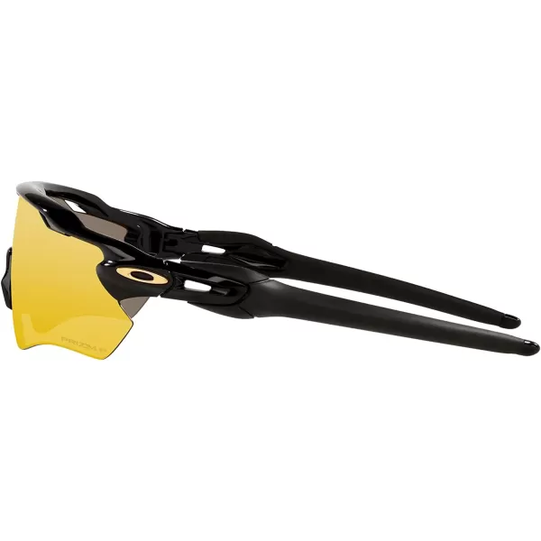imageOakley Mens Oo9208 Radar Ev Path Rectangular SunglassesPolished BlackPrizm 24k Polarized