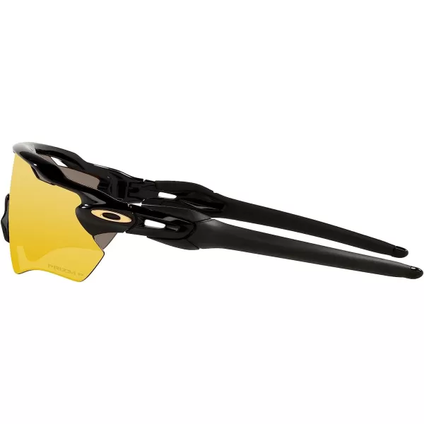 imageOakley Mens Oo9208 Radar Ev Path Rectangular SunglassesPolished BlackPrizm 24k Polarized