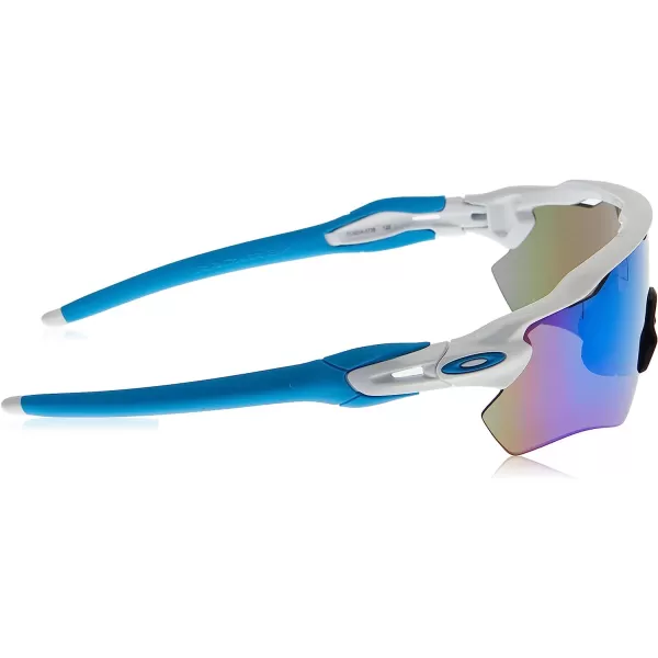 imageOakley Mens Oo9208 Radar Ev Path Rectangular SunglassesPolished White BluePrizm Sapphire