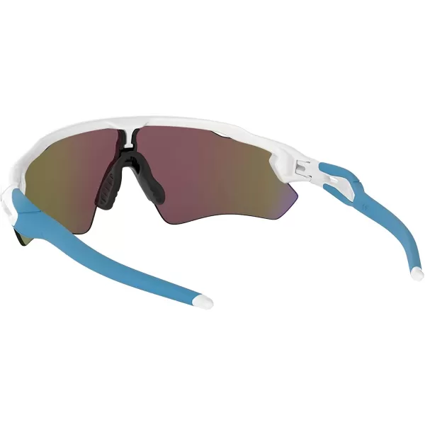 imageOakley Mens Oo9208 Radar Ev Path Rectangular SunglassesPolished White BluePrizm Sapphire