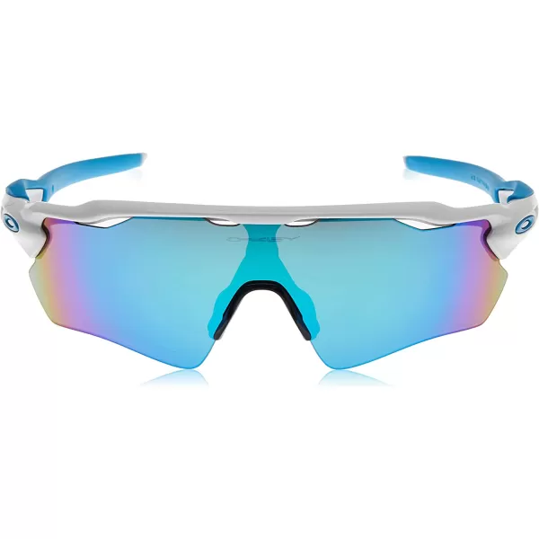 imageOakley Mens Oo9208 Radar Ev Path Rectangular SunglassesPolished White BluePrizm Sapphire