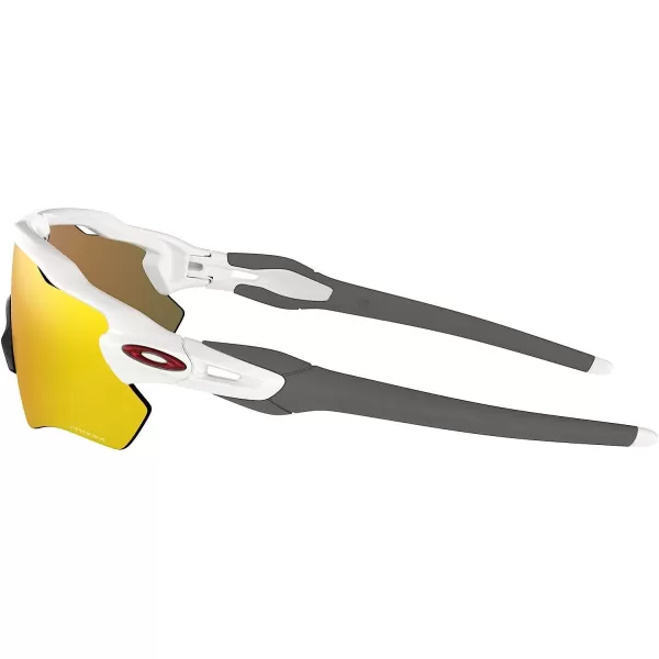 imageOakley Mens Oo9208 Radar Ev Path Rectangular SunglassesPolished White GreyPrizm Ruby