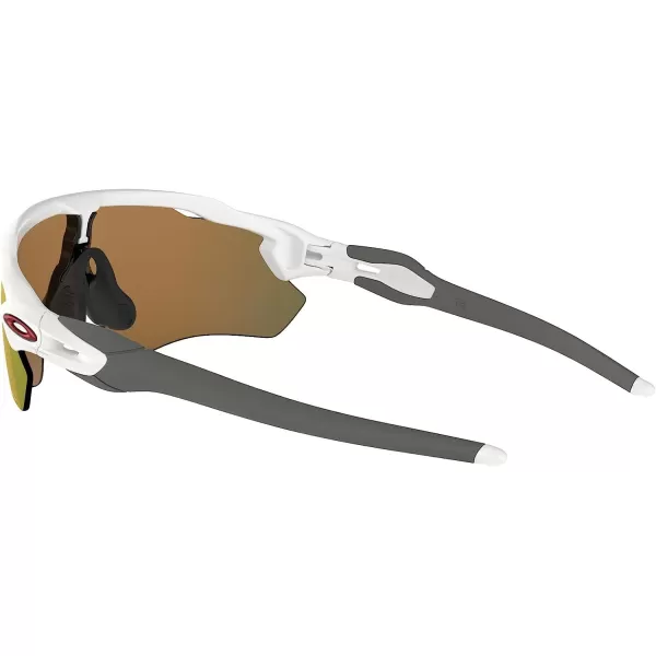 imageOakley Mens Oo9208 Radar Ev Path Rectangular SunglassesPolished White GreyPrizm Ruby