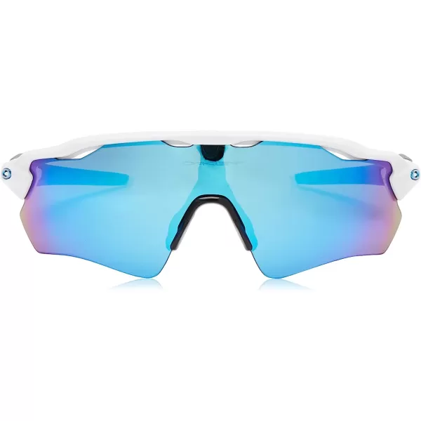 imageOakley Mens Oo9208 Radar Ev Path Rectangular SunglassesPolished White GreyPrizm Sapphire