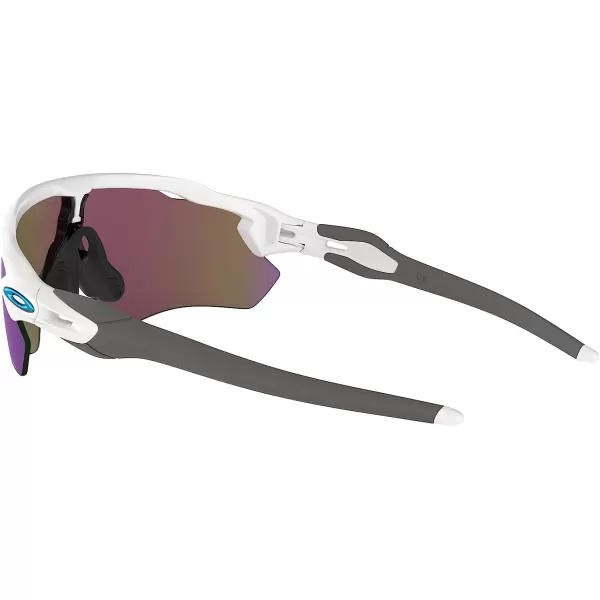 imageOakley Mens Oo9208 Radar Ev Path Rectangular SunglassesPolished White GreyPrizm Sapphire