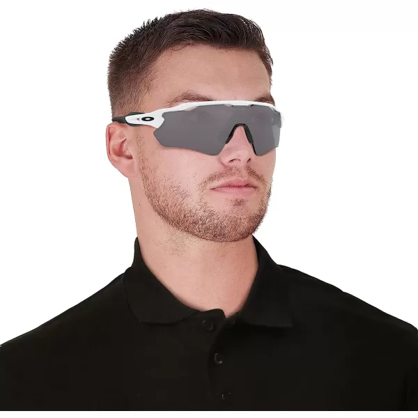 imageOakley Mens Oo9208 Radar Ev Path Rectangular SunglassesPolished WhitePrizm Black Polarized
