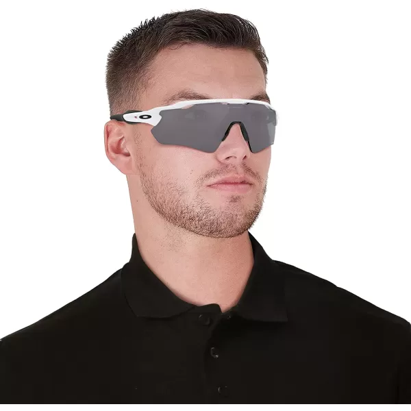 imageOakley Mens Oo9208 Radar Ev Path Rectangular SunglassesPolished WhitePrizm Black Polarized