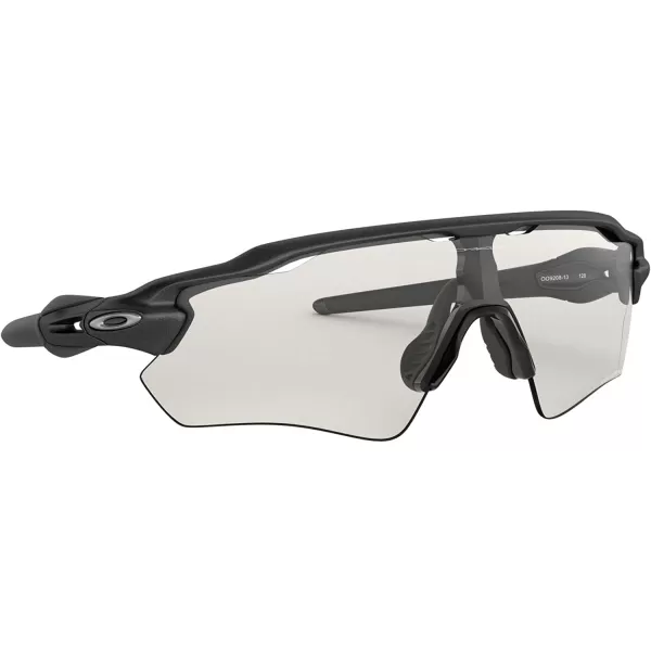 imageOakley Mens Oo9208 Radar Ev Path Rectangular SunglassesSteelClear Black Iridium Photochromic