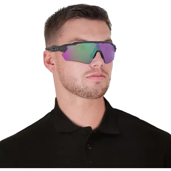 imageOakley Mens Oo9208 Radar Ev Path Rectangular SunglassesSteelPrizm Road Jade