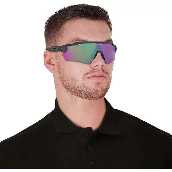 imageOakley Mens Oo9208 Radar Ev Path Rectangular SunglassesSteelPrizm Road Jade