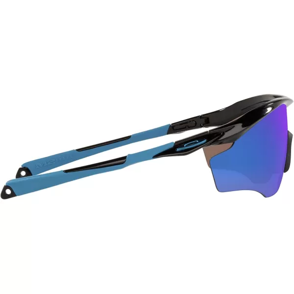 imageOakley Mens Oo9213 M Frame 20 Industrial Rectangular SunglassesPolished BlackPrizm Sapphire