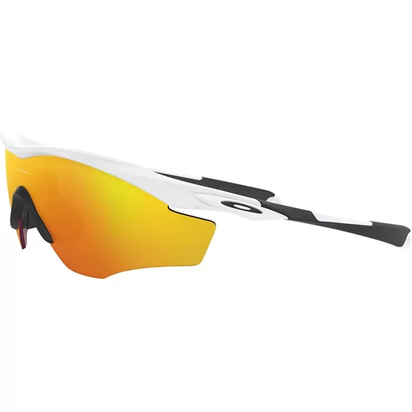 imageOakley Mens Oo9213 M Frame 20 Industrial Rectangular SunglassesPolished WhiteFire Iridium