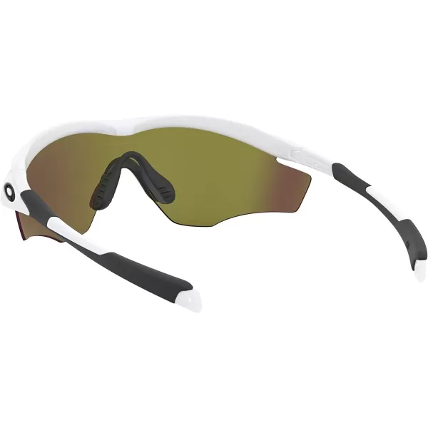 imageOakley Mens Oo9213 M Frame 20 Industrial Rectangular SunglassesPolished WhiteFire Iridium