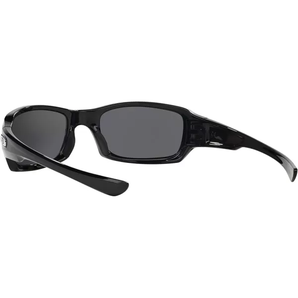 imageOakley Mens Oo9238 Fives Squared Rectangular SunglassesPolished BlackBlack Iridium Polarized