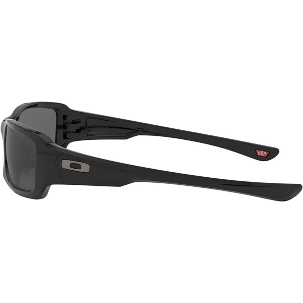 imageOakley Mens Oo9238 Fives Squared Rectangular SunglassesPolished BlackGrey