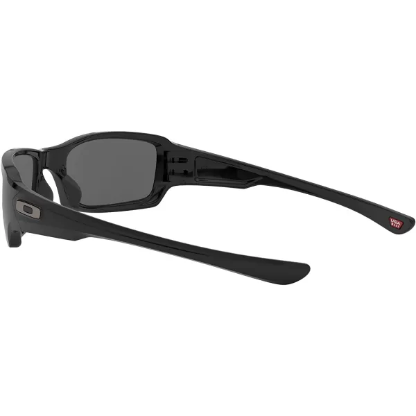 imageOakley Mens Oo9238 Fives Squared Rectangular SunglassesPolished BlackGrey